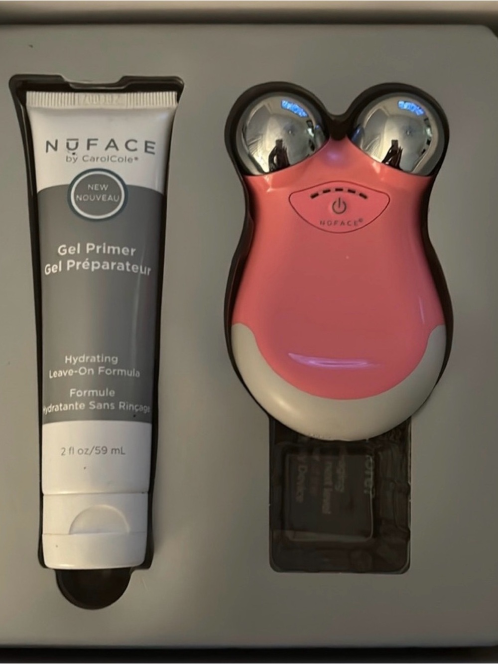NuFACE Mini Facial Toning Device with Gel Primer - Pink